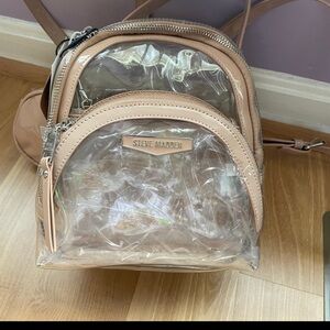 Steve Madden Clear Mini Backpack